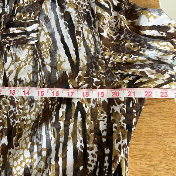 Zenergy by Chico's Animal Print Button Up Jacket Hoodie 1 Small - Picture 8 of 9